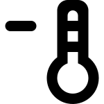 Thermometer Minus 754 SVG Icon